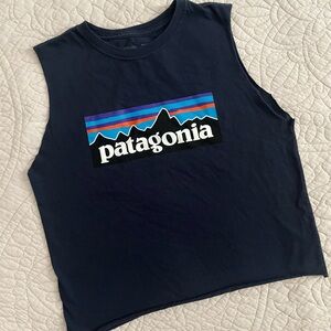 Patagonia Navy Sleeveless Top